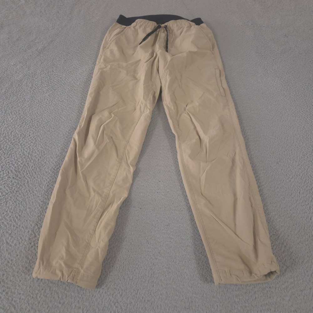 Eddie Bauer Pants Mens S Tan Straight Leg Pull On Hiking Cotton Nylon Stretch